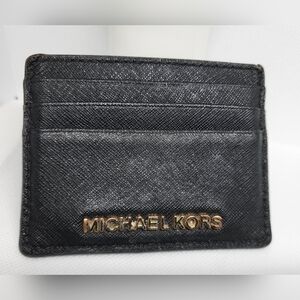 Used black, Michael Kors card wallet
